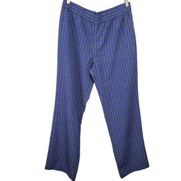 TALBOTS | GEOMETRIC ABSTRACT MULTICOLORED PULL ON PANTS WOMEN'S SIZE 12 - Picture 9 of 16